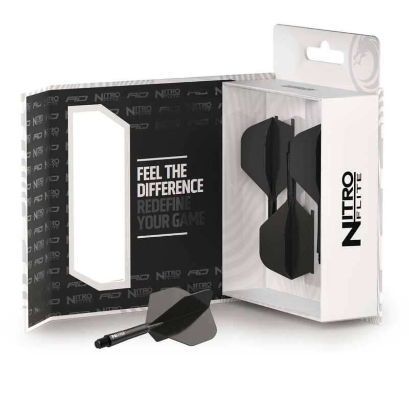 Billaresbalsalobre Plumas Red Dragon Nitro Flite System Black NO2 Medium 25.5-70mm X1004 - Imagen 5