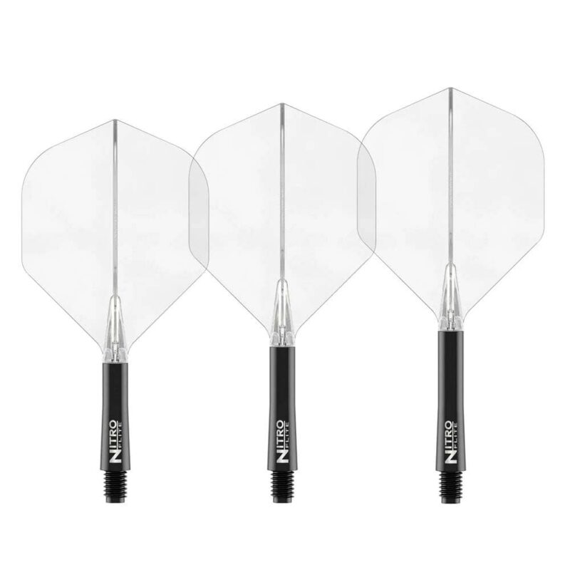 Billaresbalsalobre Plumas Red Dragon Nitro Flite System Black Clear NO2 Intermediate 22.5-67mm X0988 - Imagen 2