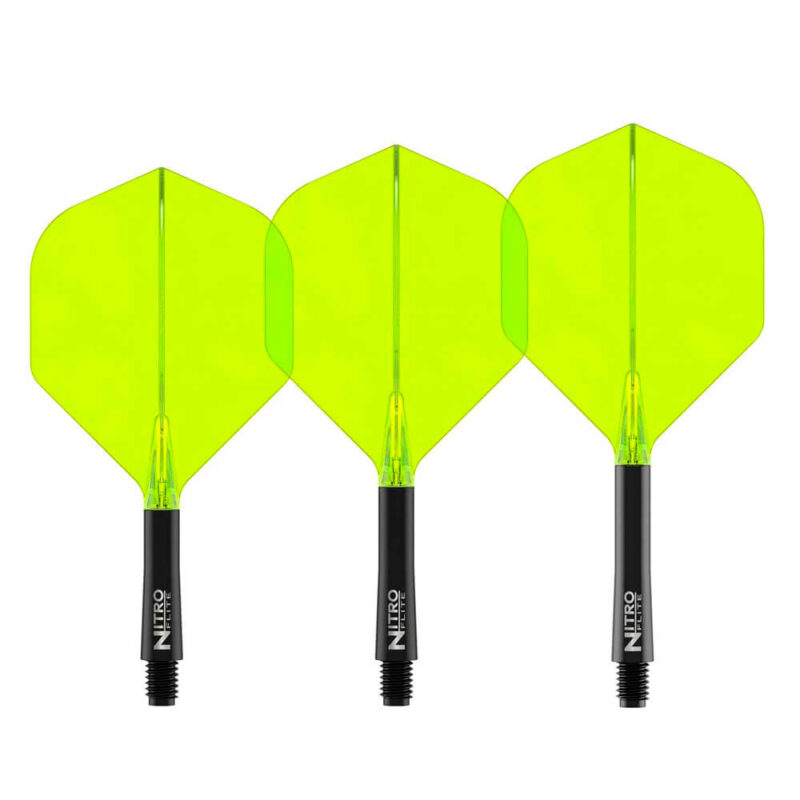Billaresbalsalobre Plumas Red Dragon Nitro Flite System Black Yellow NO2 Short 19.5-64mm X0984 - Imagen 2
