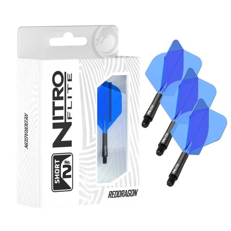 Billaresbalsalobre Plumas Red Dragon Nitro Flite System Black Blue NO2 Short 19.5-64mm X0981 - Imagen 7