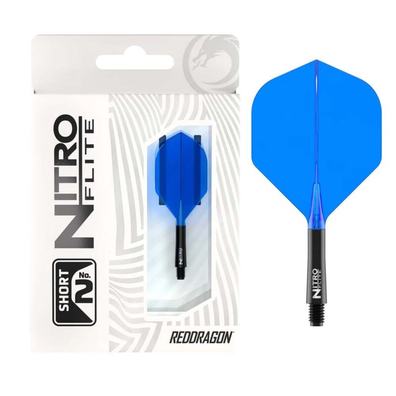 Billaresbalsalobre Plumas Red Dragon Nitro Flite System Black Blue NO2 Short 19.5-64mm X0981 - Imagen 8