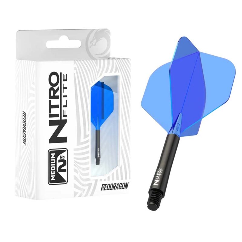Billaresbalsalobre Plumas Red Dragon Nitro Flite System Black Blue NO2 Medium 25.5-70mm X0983 - Imagen 6