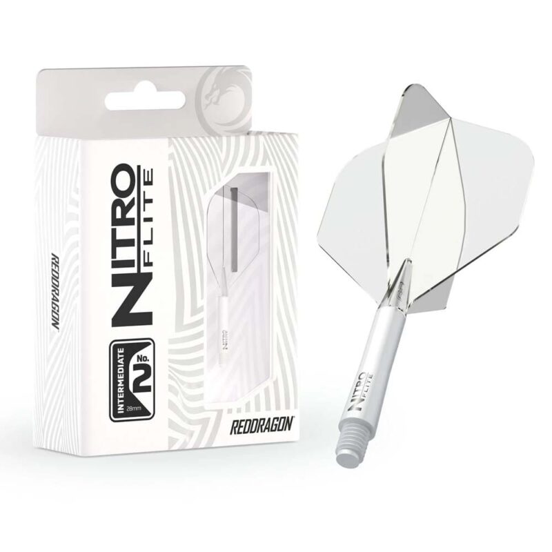 Billaresbalsalobre Plumas Red Dragon Nitro Flite System White Clear NO2 Intermediate 22.5-67mm X0979 - Imagen 3