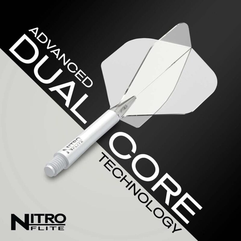 Billaresbalsalobre Plumas Red Dragon Nitro Flite System White Clear NO2 Short 19.5-64mm X0978 - Imagen 5