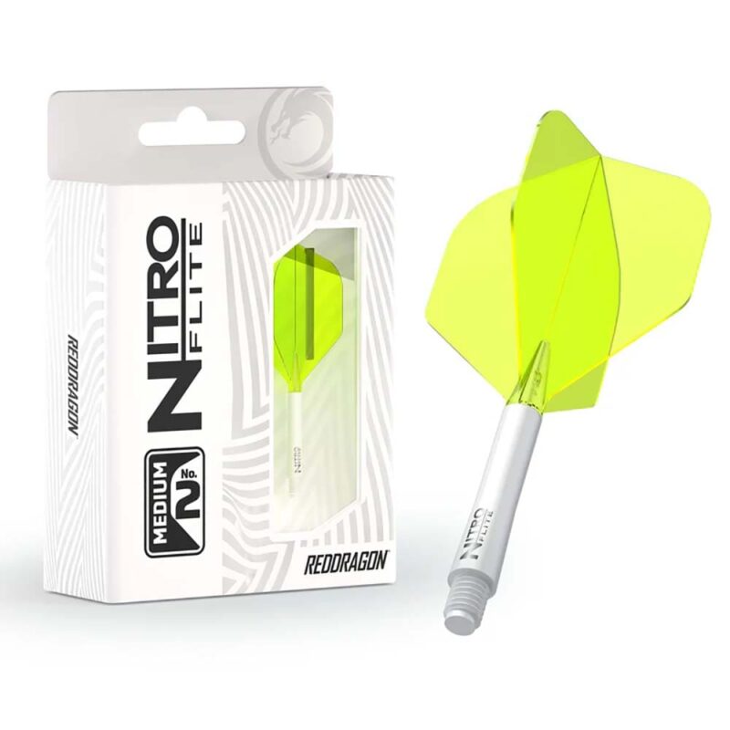 Billaresbalsalobre Plumas Red Dragon Nitro Flite System White Yellow NO2 Medium 25.5-70mm X0977 - Imagen 6