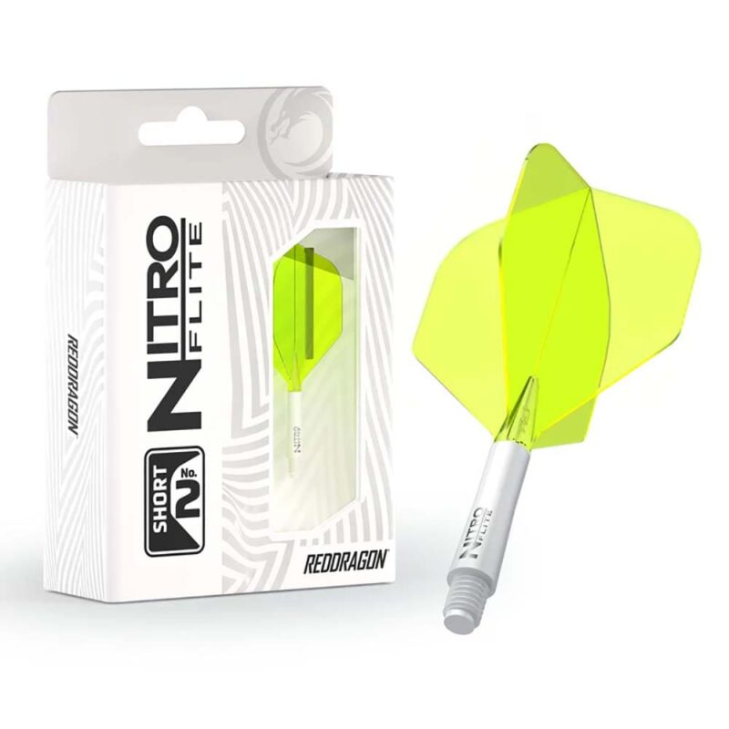 Billaresbalsalobre Plumas Red Dragon Nitro Flite System White Yellow NO2 Short 19.5-64mm X0975 - Imagen 3