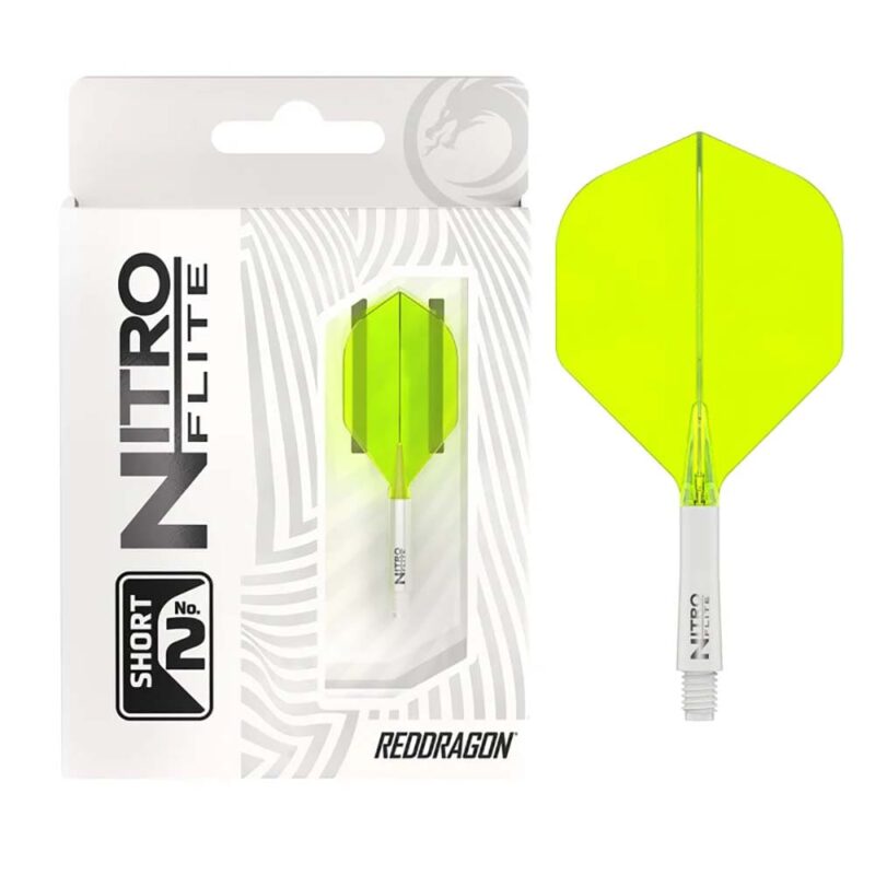 Billaresbalsalobre Plumas Red Dragon Nitro Flite System White Yellow NO2 Short 19.5-64mm X0975 - Imagen 5