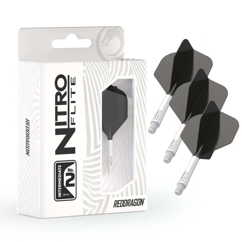 Billaresbalsalobre Plumas Red Dragon Nitro Flite System White Black NO2 Intermediate 22.5-67mm X0970 - Imagen 3