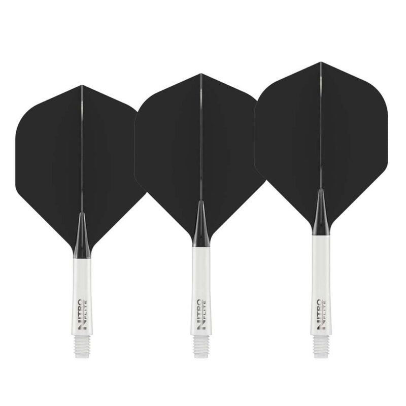 Billaresbalsalobre Plumas Red Dragon Nitro Flite System White Black NO2 Short 19.5-64mm X0969 - Imagen 2