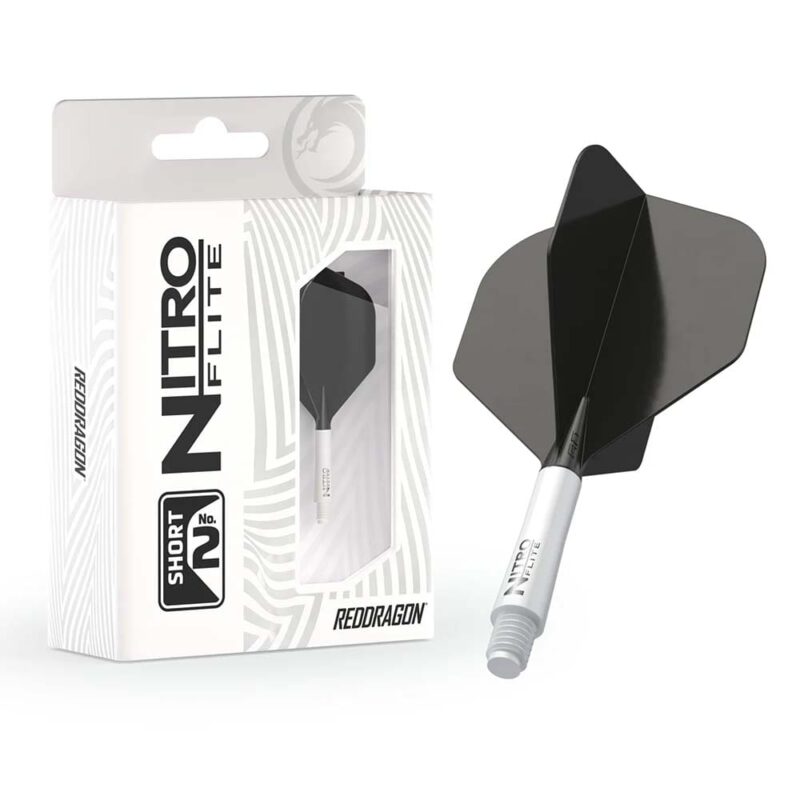 Billaresbalsalobre Plumas Red Dragon Nitro Flite System White Black NO2 Short 19.5-64mm X0969 - Imagen 6