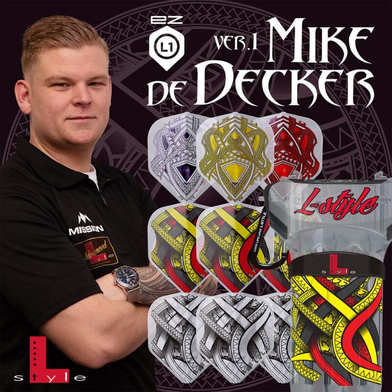 Billaresbalsalobre Funda Dardos L-Style Signature Krystal One Mike de Decker Clear White KR0229 - Imagen 3