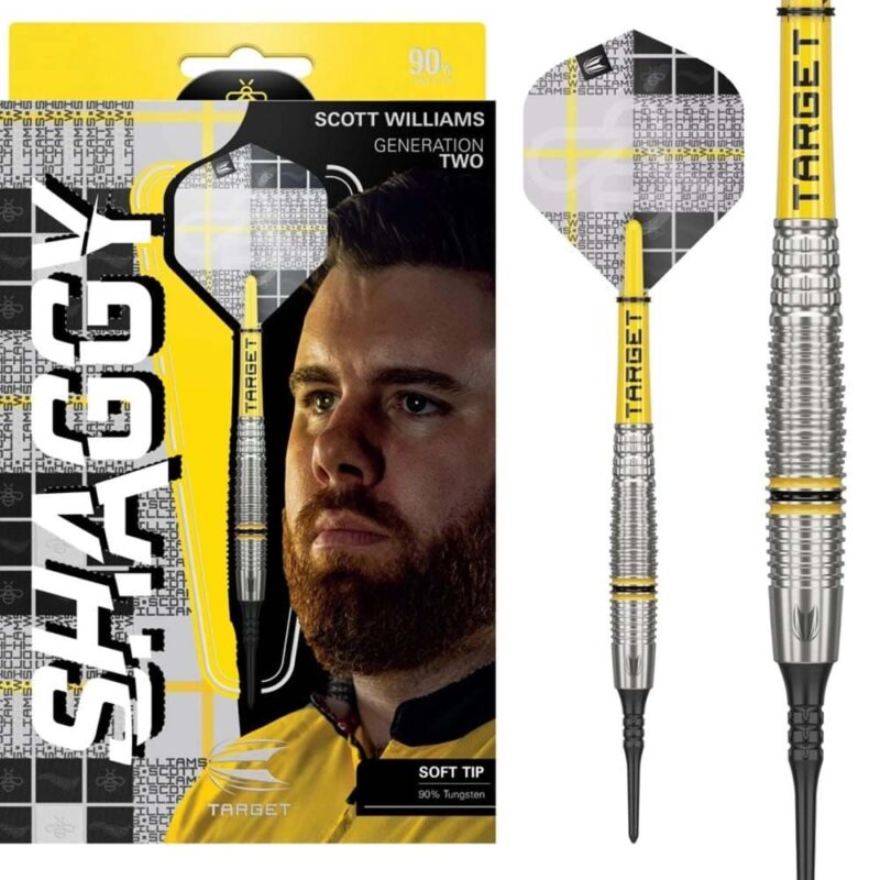Billaresbalsalobre Dardos Target Scott Williams Shaggy G2 Punta de Plástico 90% 18g 210386 - Imagen 3