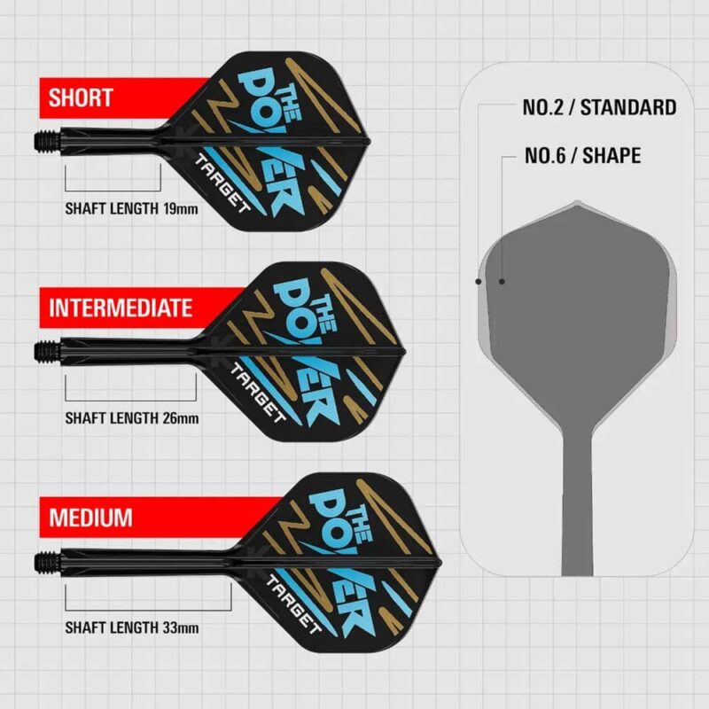 Billaresbalsalobre Plumas Target K-Flex No.2 Standard Short Phil Taylor The Power 410144 - Imagen 3
