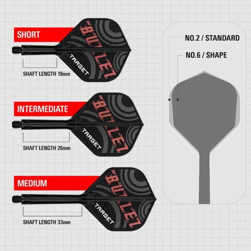 Billaresbalsalobre Plumas Target K-Flex No.2 Standard Medium Stephen Bunting The Bullet - Imagen 3