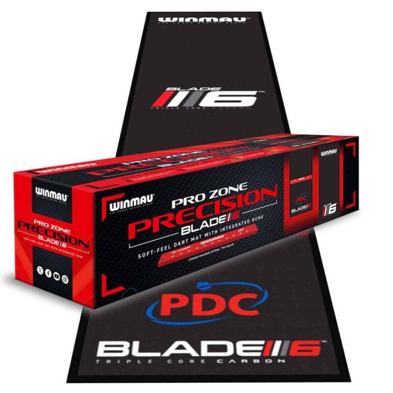 Billaresbalsalobre Protector Suelo Winmau Pro Zone Precision Blade 6 Dart Mat + Oche Integrado 8215 - Imagen 2
