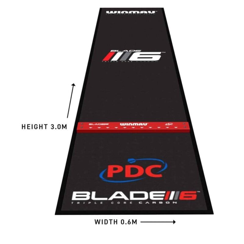 Billaresbalsalobre Protector Suelo Winmau Pro Zone Precision Blade 6 Dart Mat + Oche Integrado 8215 - Imagen 4