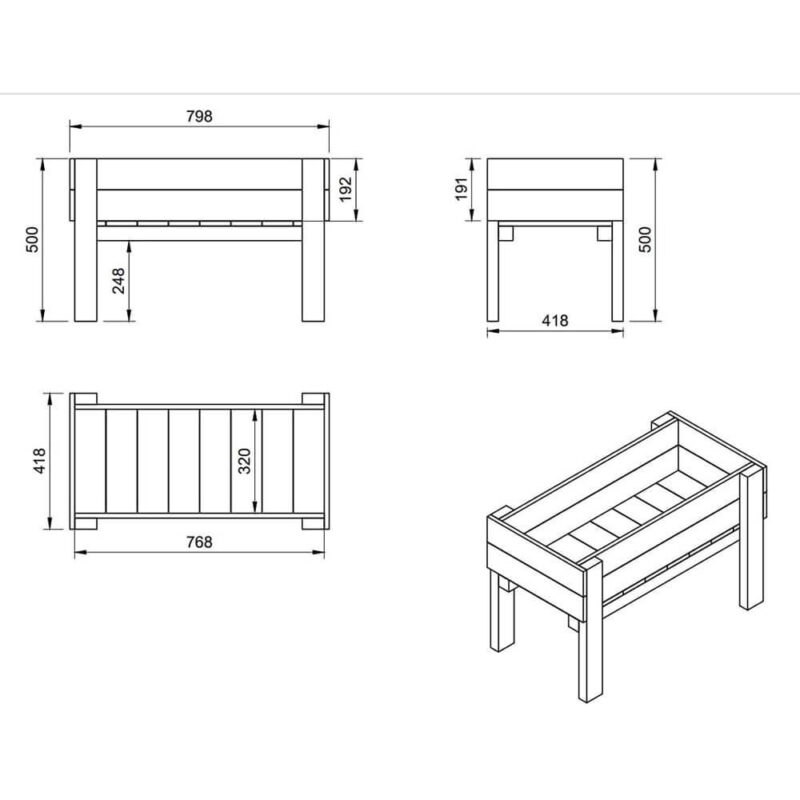 Billaresbalsalobre Mesa de cultivo Masgames Fortis Junior MA600700 - Imagen 4