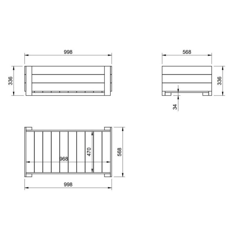 Billaresbalsalobre Pack de 3 mesas de cultivo Masgames Fortis MA600703 - Imagen 2