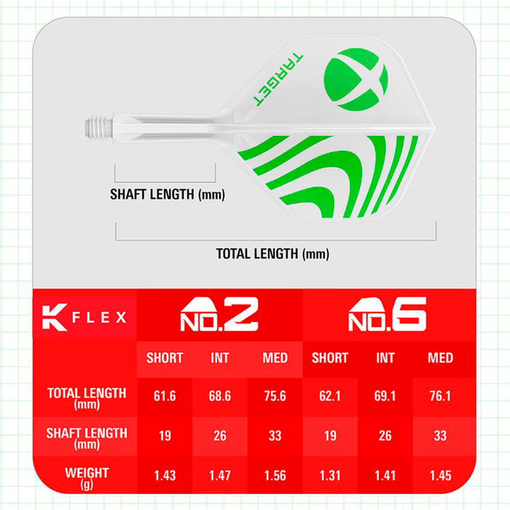 Billaresbalsalobre Plumas Target K-Flex No.6 Shape Short Xbox 410613 - Imagen 3