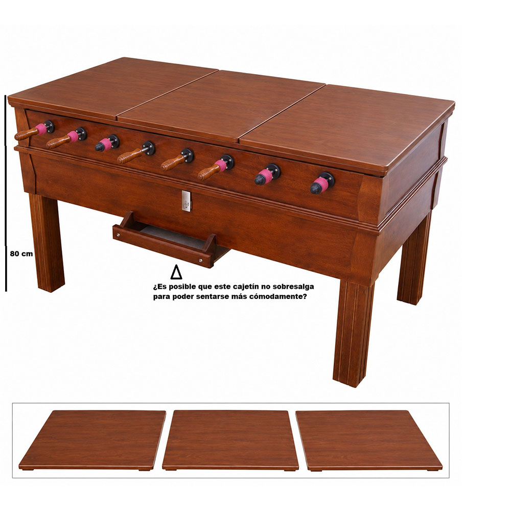 Billaresbalsalobre Extra Tapa Madera Futbolin