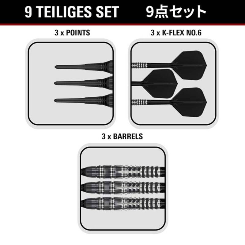 Billaresbalsalobre Dardos Target Japan Black Marque Blaze 90% 18gr 210499