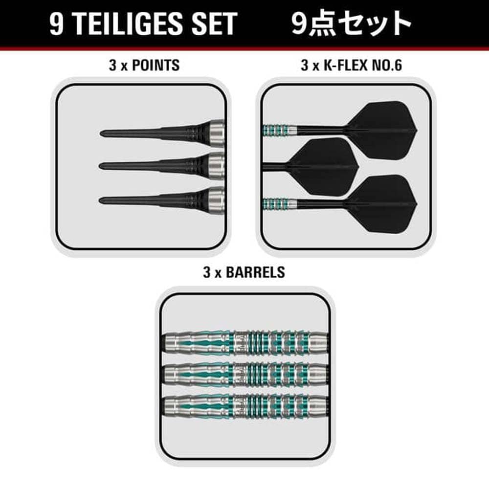 Billaresbalsalobre Dardos Target Japan Black Marque Pierce 90% 18.5gr 210804 - Imagen 4