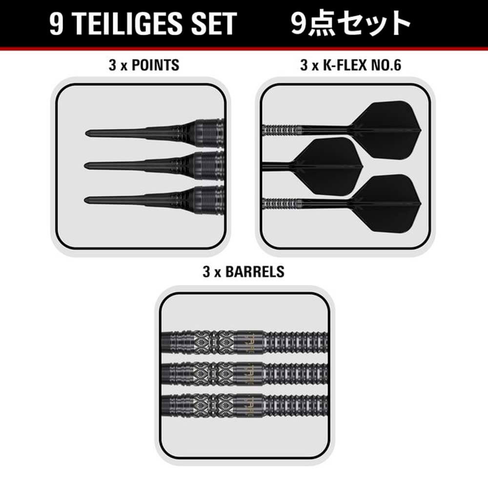 Billaresbalsalobre Dardos Target Japan Black Marque Creed 90% 21.5gr 210811 - Imagen 4