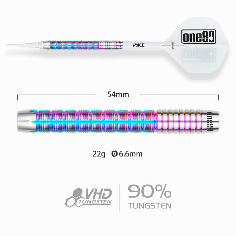 Billaresbalsalobre Dardos One80 Alexis Toylo Coolcat II 90% 22g 9800 - Imagen 2