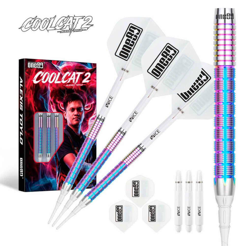 Billaresbalsalobre Dardos One80 Alexis Toylo Coolcat II 90% 22g 9800 - Imagen 3