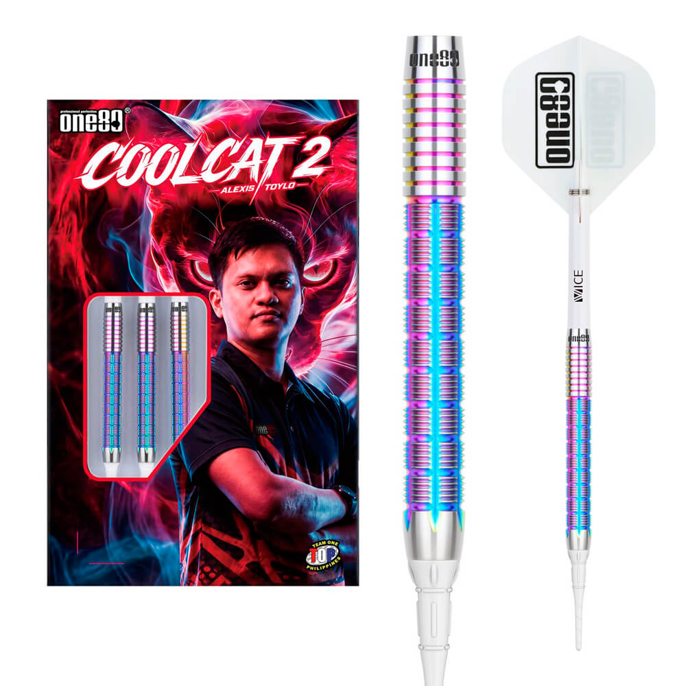 Billaresbalsalobre Dardos One80 Alexis Toylo Coolcat II 90% 22g 9800 - Imagen 7