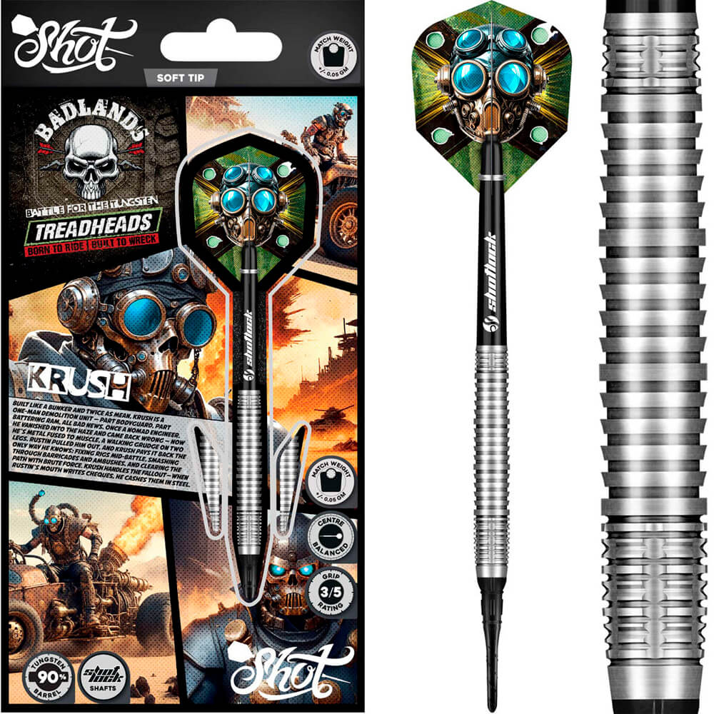 Billaresbalsalobre Dardos Shot Badlands Krush 90% 20gr BKSF-20 - Imagen 6