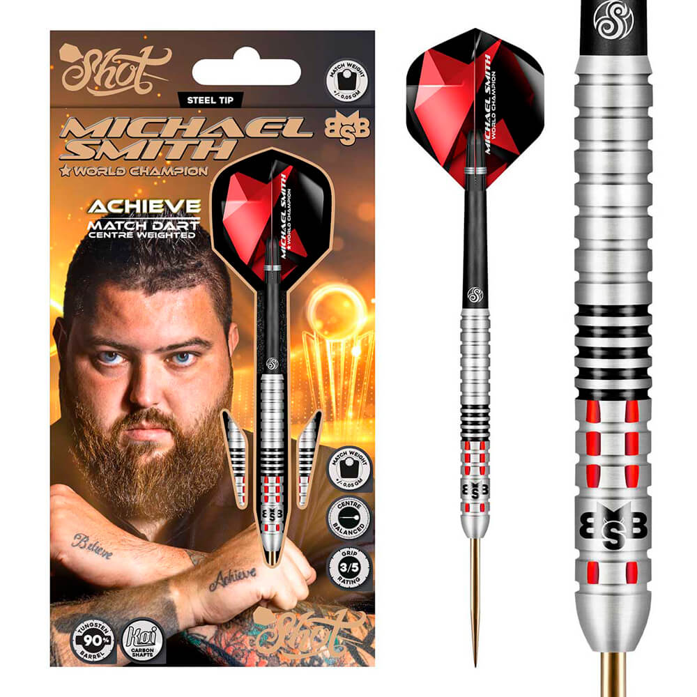 Billaresbalsalobre Dardos Shot Michael Smith Achieve 90% 24gr MSAST-24 - Imagen 5